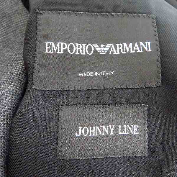 実際に弊社で買取させて頂いた【JPタグ】EMPORIO ARMANI/エンポリオアルマーニ 2B テーラードジャケット ダークグレー M1G620 Ｍ1283/50の画像 2枚目