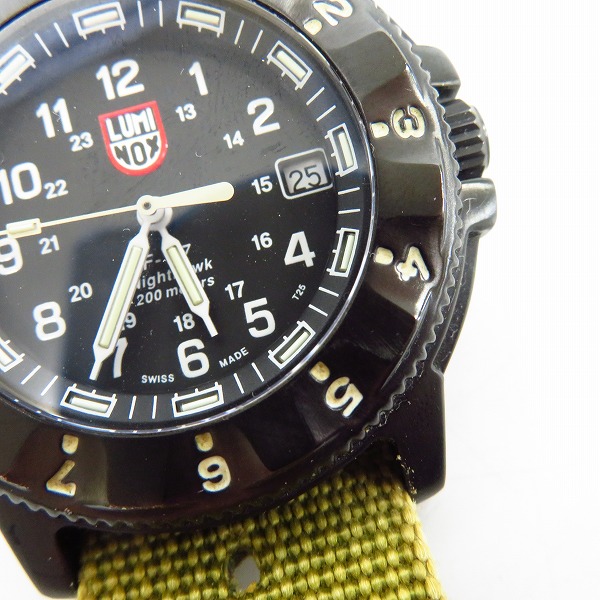 実際に弊社で買取させて頂いたLUMINOX/ルミノックス F-117 ナイトホーク 3400-200の画像 4枚目
