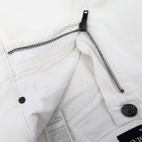 実際に弊社で買取させて頂いたEMPORIO ARMANI/エンポリオアルマーニ Sean:Basic Fit ストレッチ コットンパンツ ホワイト Size：34の画像 4枚目