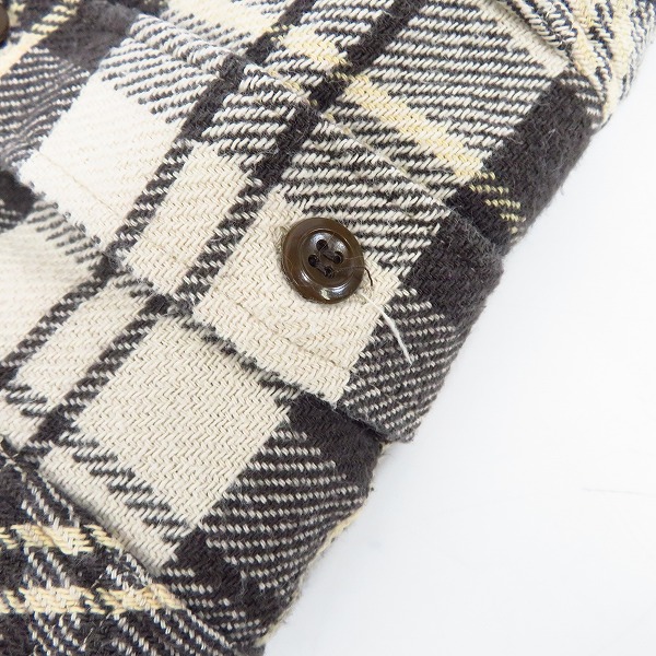 実際に弊社で買取させて頂いたSUGAR CANE/シュガーケーン チェック柄 長袖 ネルシャツ SC26710/Sの画像 6枚目