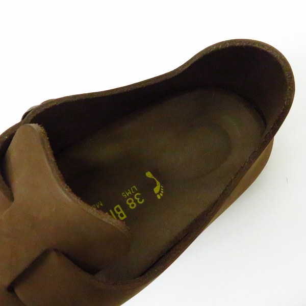 実際に弊社で買取させて頂いたBIRKENSTOCK/ビルケンシュトック Nubuk cacao レザーサンダル ブラウン/38 の画像 4枚目