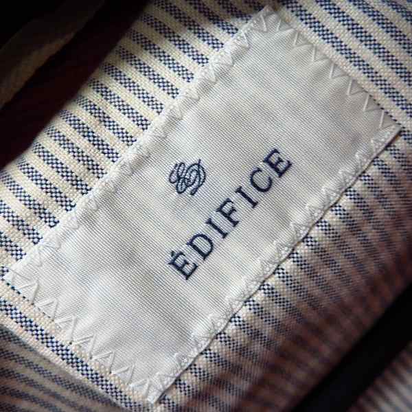 実際に弊社で買取させて頂いたEDIFICE/エディフィス ウール混 ダッフルコート レッド/赤 Size：44の画像 2枚目