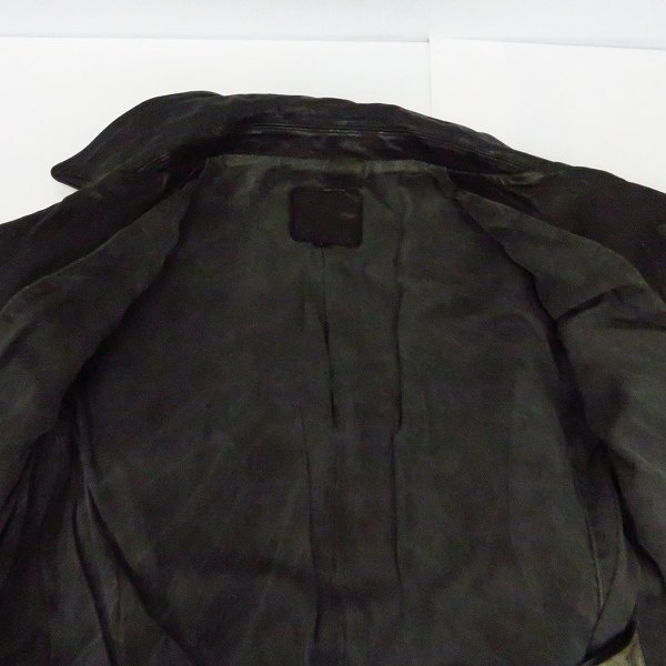 実際に弊社で買取させて頂いたBACK LASH/バックラッシュ ベルギーショルダー製品染め ダブルライダース 1295-05/Sの画像 8枚目