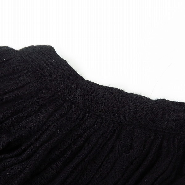 実際に弊社で買取させて頂いたANN DEMEULEMEESTER/アンドゥムルメステール ノーカラー ギャザーデザイン ブラウス/38の画像 5枚目