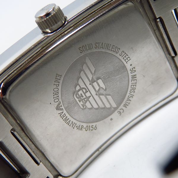 実際に弊社で買取させて頂いたEMPORIO ARMANI/エンポリオアルマーニ  ブラックダイアル AR-0156【動作未確認】の画像 3枚目