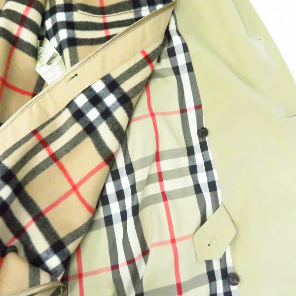 実際に弊社で買取させて頂いたBURBERRY/バーバリー ライナー付き ロングトレンチコート/50 の画像 6枚目