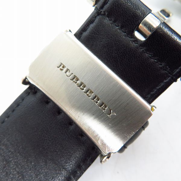 実際に弊社で買取させて頂いたBURBERRY/バーバリー レザー ベルト ブラックの画像 3枚目