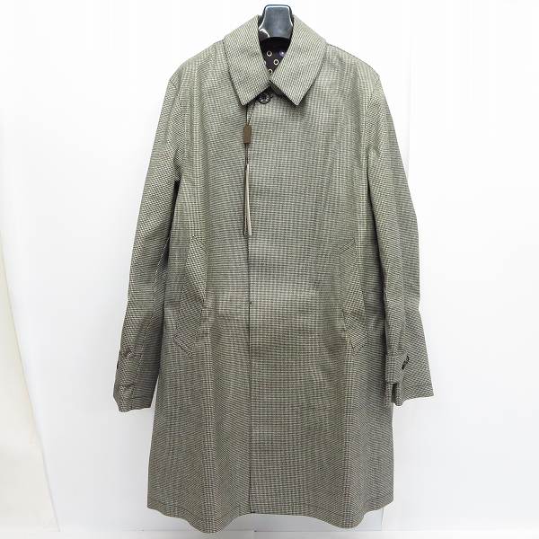 実際に弊社で買取させて頂いた【未使用】MACKINTOSH/マッキントッシュ DOUGLAS/ダグラス千鳥柄 ステンカラーコート/5257/36