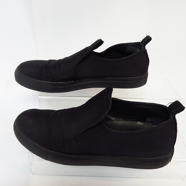 実際に弊社で買取させて頂いたANN DEMEULEMEESTER/アンドゥムルメステール スリッポン ブラック/43の画像 3枚目