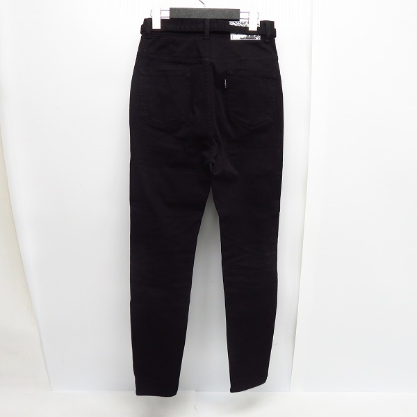 実際に弊社で買取させて頂いたHYSTERICS/ヒステリックス ストレッチデニム ベルト付ハイウエストスリムパンツ 05191AP04/27の画像 1枚目