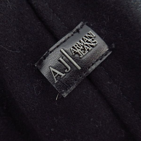 実際に弊社で買取させて頂いたARMANI JEANS/アルマーニジーンズ ウールジップジャケット ハーフコート/50の画像 7枚目