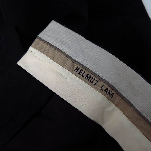 実際に弊社で買取させて頂いたHELMUT LANG/ヘルムートラング スラックスパンツ ブラック系 IL10608 44の画像 5枚目