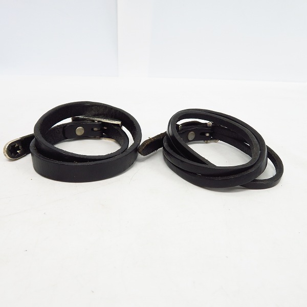 実際に弊社で買取させて頂いたDEAL DESIGN/ディールデザイン レザー S.C.B ブレス 2点セットの画像 3枚目