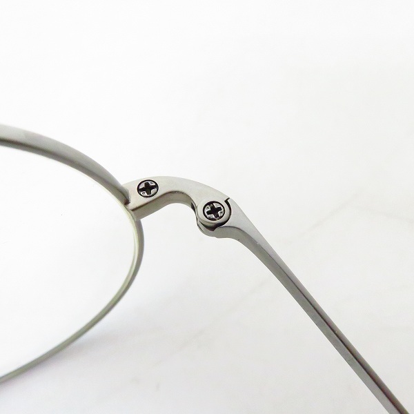 実際に弊社で買取させて頂いた白山眼鏡店/ハクサンガンキョウテン TITANIUM ラウンド 眼鏡/メガネ フレームの画像 5枚目