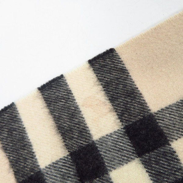 実際に弊社で買取させて頂いたBURBERRY LONDON/バーバリーロンドン カシミヤ100% マフラーの画像 3枚目