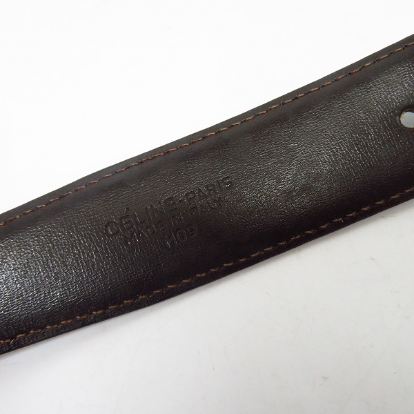 実際に弊社で買取させて頂いたCELINE/セリーヌ 馬車バックル レザーベルトの画像 1枚目