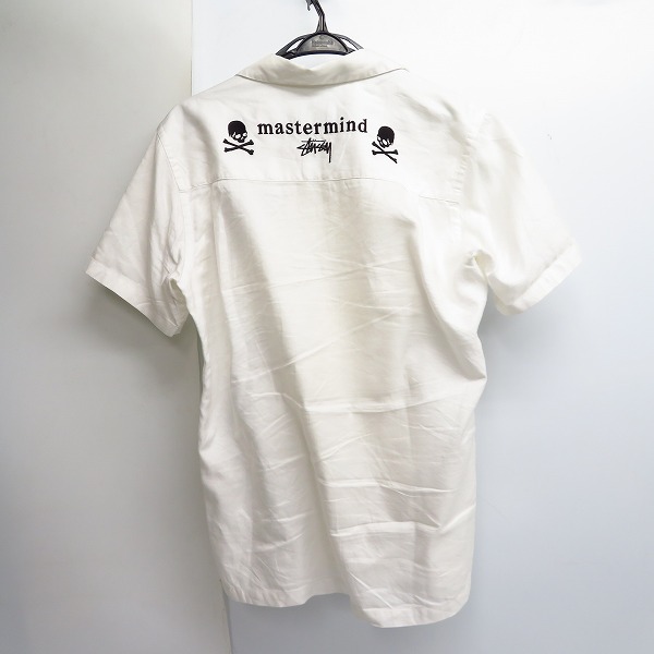 実際に弊社で買取させて頂いたMASTERMIND×Stussy/マスターマインド×ステューシー 開襟シャツ/Mの画像 1枚目