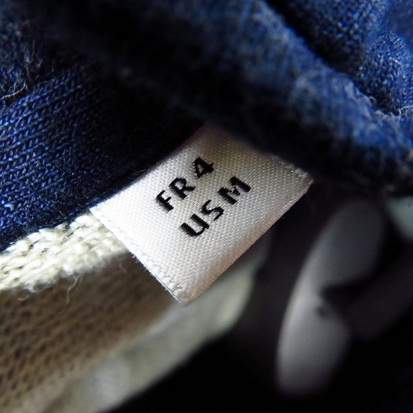 実際に弊社で買取させて頂いたLACOSTE/ラコステ インディゴ 裏毛 ジップアップスウェット ブルゾン SH812E US Mの画像 3枚目