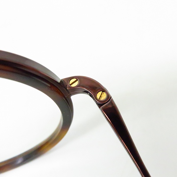 実際に弊社で買取させて頂いたOG×OLIVER GOLDSMITH/オージーバイオリバーゴールドスミス ラウンド 眼鏡/アイウェア porte-2の画像 5枚目