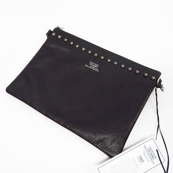 実際に弊社で買取させて頂いた【未使用】CRIMIE/クライミー JACK STUDS CLUTCH BAG/スタッズクラッチバッグ C1G3-AC02