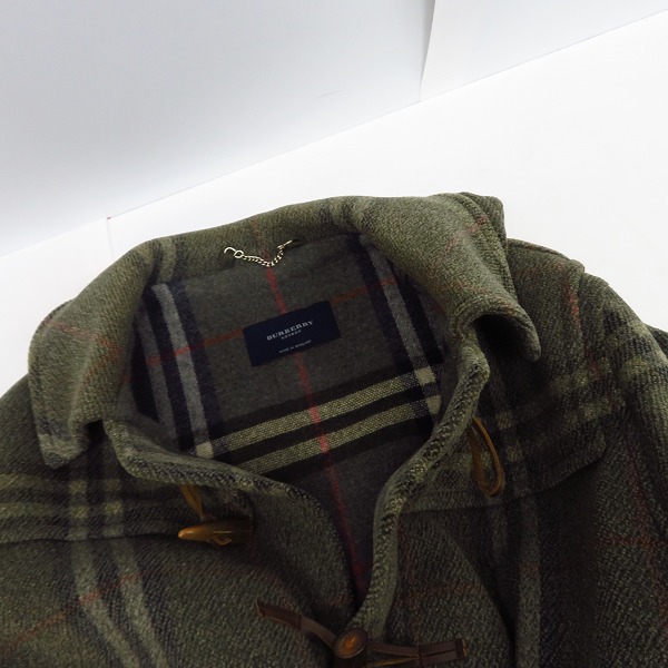 実際に弊社で買取させて頂いたBURBERRY/バーバリー ダッフルコート チェック柄/48の画像 6枚目