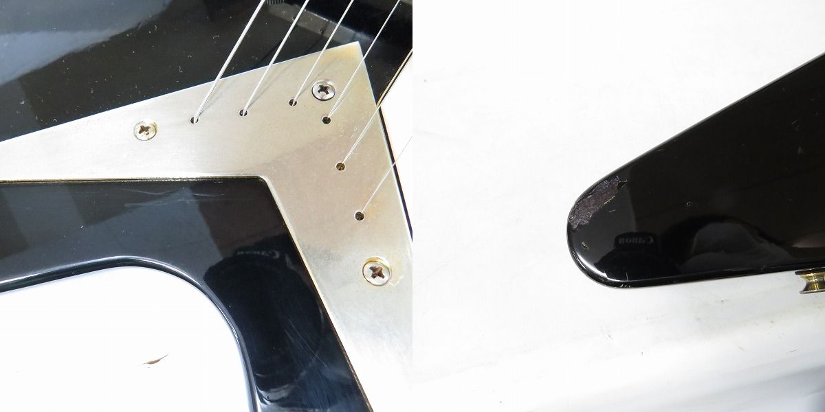 実際に弊社で買取させて頂いた★Brian by Bacchus フライングVタイプ エレキギターの画像 2枚目