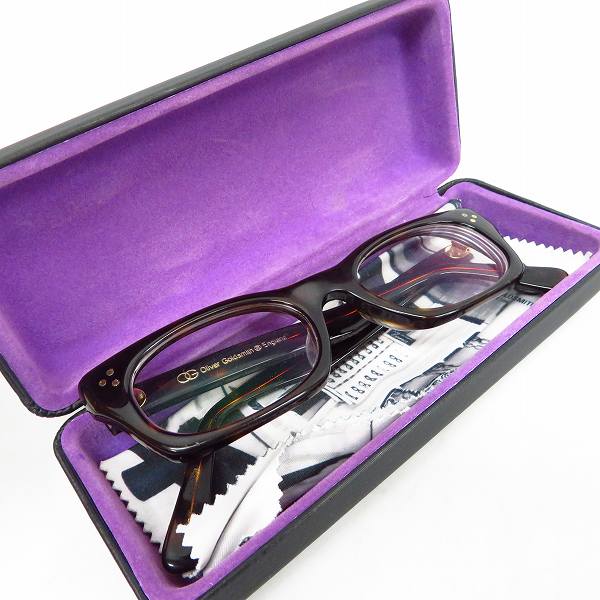 実際に弊社で買取させて頂いたOLIVER GOLDSMITH/オリバーゴールドスミス VICECONSUL メガネフレーム/アイウェアの画像 7枚目