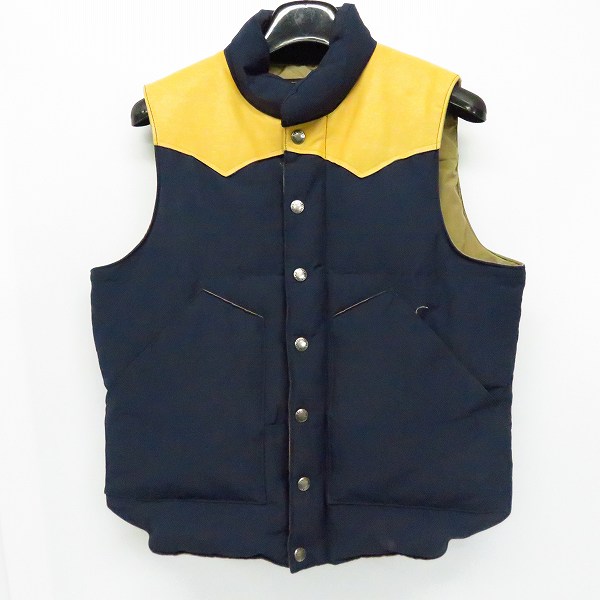 実際に弊社で買取させて頂いたSUGAR CANE/シュガーケーン ヨークレザー 切替 ダウンベスト SC12340/S