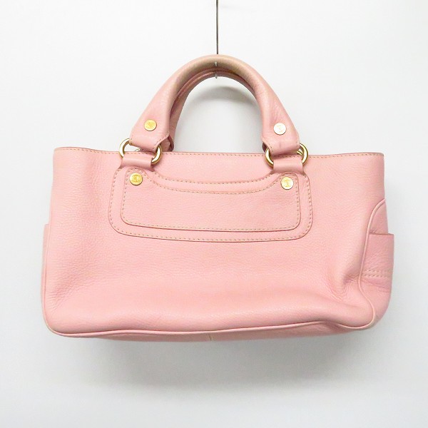 実際に弊社で買取させて頂いたCELINE/セリーヌ レザー ハンドバッグ ピンクの画像 1枚目