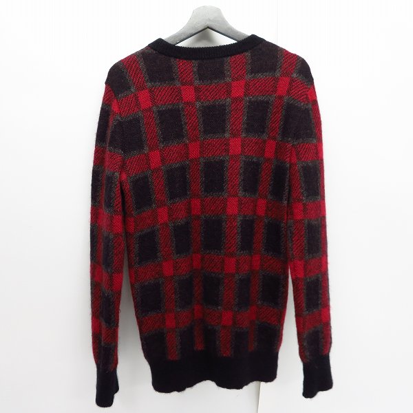 実際に弊社で買取させて頂いたJOHN LAWRENCE SULLIVAN/ジョンローレンスサリバン チェック モヘア ニット セーター/Sの画像 1枚目