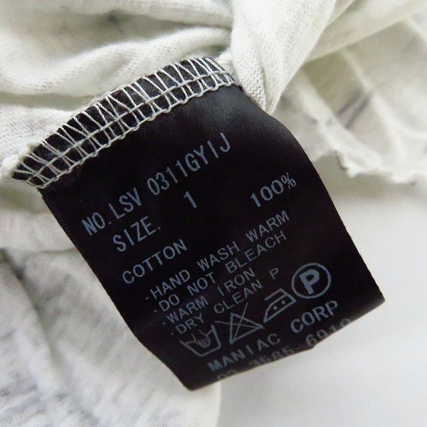 実際に弊社で買取させて頂いたIFSIXWASNINE/イフシックスワズナイン 転写 ロングスリーブ カットソー LSV 0311GYIJ/1の画像 3枚目