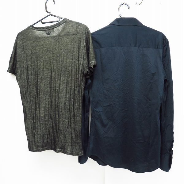 実際に弊社で買取させて頂いたEMPORIO ARMANI/エンポリオアルマーニ 長袖シャツ/半袖カットソー 2点セットの画像 1枚目