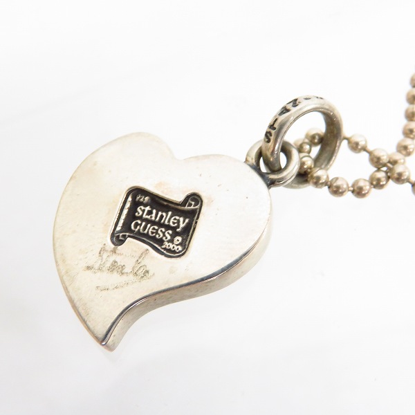 実際に弊社で買取させて頂いたSTANLEY GUESS/スタンリーゲス ハートウッドインレイド ペンダントの画像 1枚目