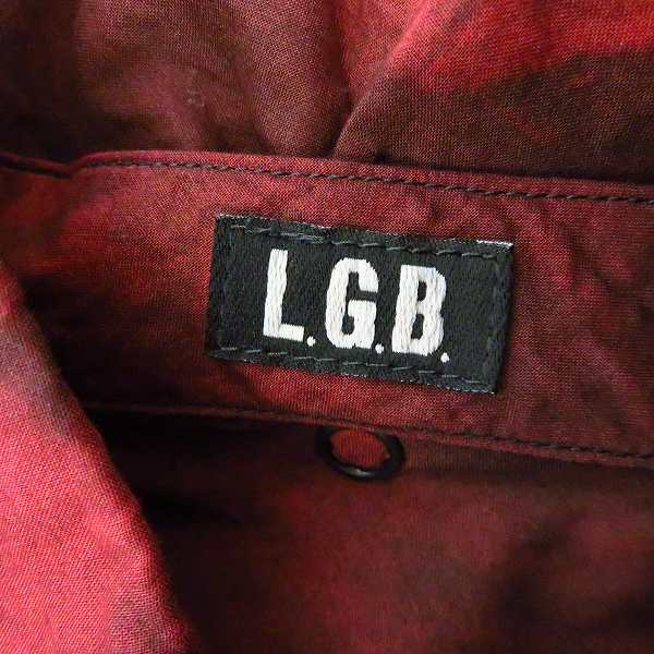 実際に弊社で買取させて頂いたL.G.B./ルグランブルー Damage processing long sleeves shirt ダメージ加工 長袖シャツ SHIRT-G/STD/M IADIAT/1の画像 2枚目