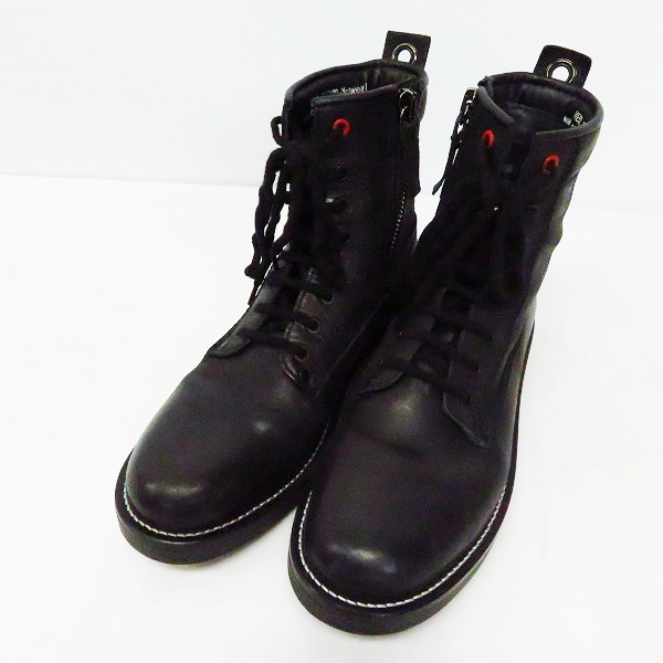 実際に弊社で買取させて頂いたDIESEL/ディーゼル サイドジップ レースアップブーツ D-THROUPER DBB Z Y02075 PR030/42の画像 0枚目