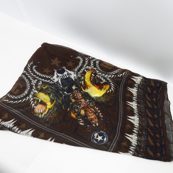 実際に弊社で買取させて頂いたGIVENCHY/ジバンシー ロットワイラー カシミヤ混 スカーフ/大判ストール