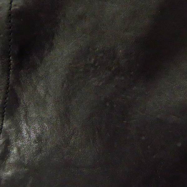 実際に弊社で買取させて頂いたBACK LASH/バックラッシュ ベルギーショルダー製品染め ダブルライダース 1295-05/Sの画像 5枚目