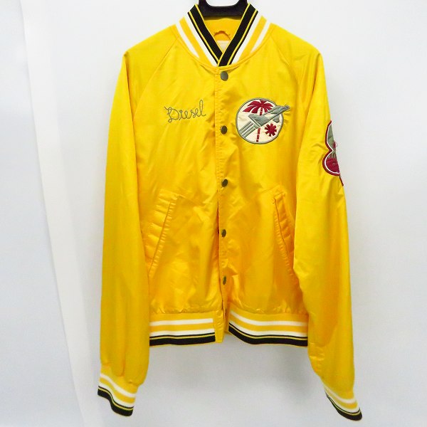 実際に弊社で買取させて頂いたDIESEL/ディーゼル Rua Da Utopia ユートピア刺繍 ナイロンジャケット Lの画像 0枚目