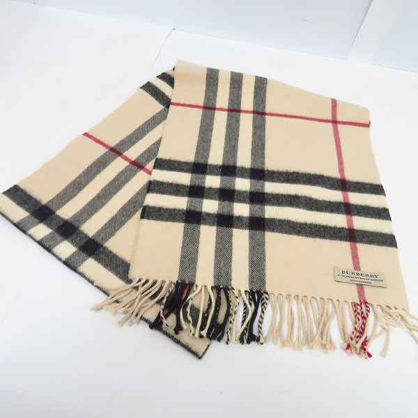 実際に弊社で買取させて頂いたBURBERRY LONDON/バーバリーロンドン カシミヤ100% マフラー