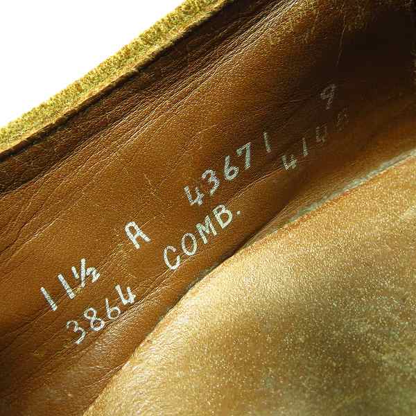 実際に弊社で買取させて頂いたAllen Edmonds/アレンエドモンズ スエード プレーントゥレザーシューズ/11.5の画像 5枚目