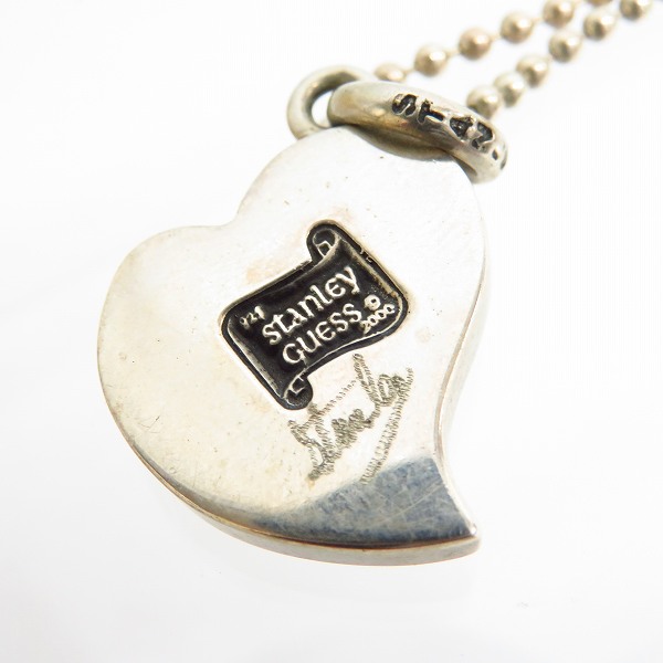 実際に弊社で買取させて頂いたSTANLEY GUESS/スタンリーゲス ハートウッドインレイド ペンダントの画像 4枚目