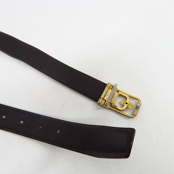 実際に弊社で買取させて頂いたCELINE/セリーヌ 馬車バックル レザーベルトの画像 3枚目