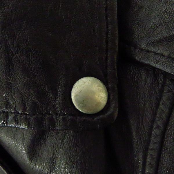 実際に弊社で買取させて頂いた603/ロクマルサン MIDWEST/ミッドウェスト 羊革/ラムレザー ダブルライダースジャケット/Sの画像 6枚目