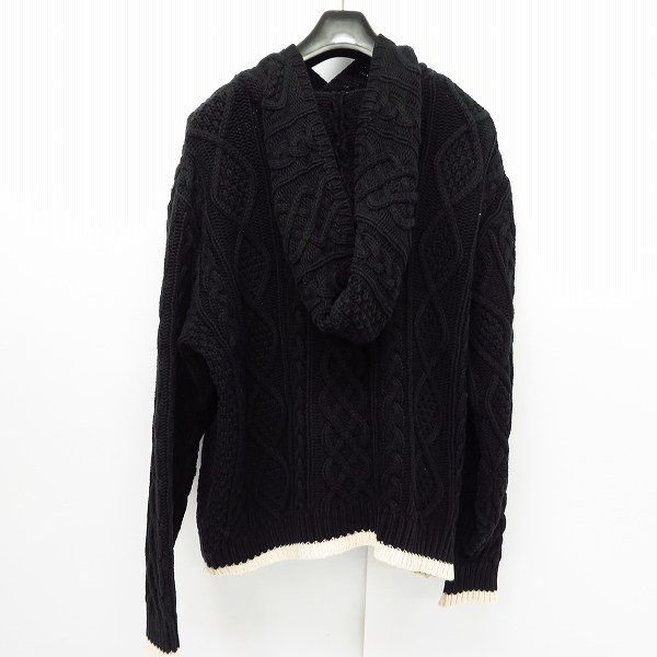 実際に弊社で買取させて頂いたGOODENOUGH/グッドイナフ ケーブルニット プルオーバーパーカー/Sの画像 1枚目
