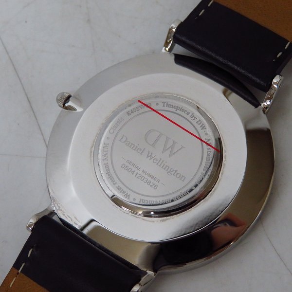 実際に弊社で買取させて頂いたDaniel Wellington/ダニエルウェリントン  クォーツ 腕時計 レザーベルトの画像 3枚目