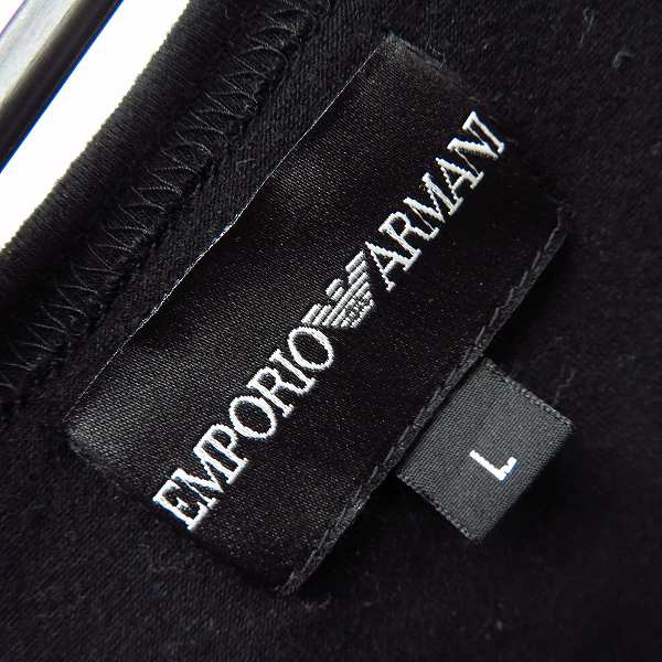 実際に弊社で買取させて頂いたEMPORIO ARMANI/エンポリオアルマーニ プリントTシャツ 刺繍 Vネック/L XL 3点セットの画像 2枚目
