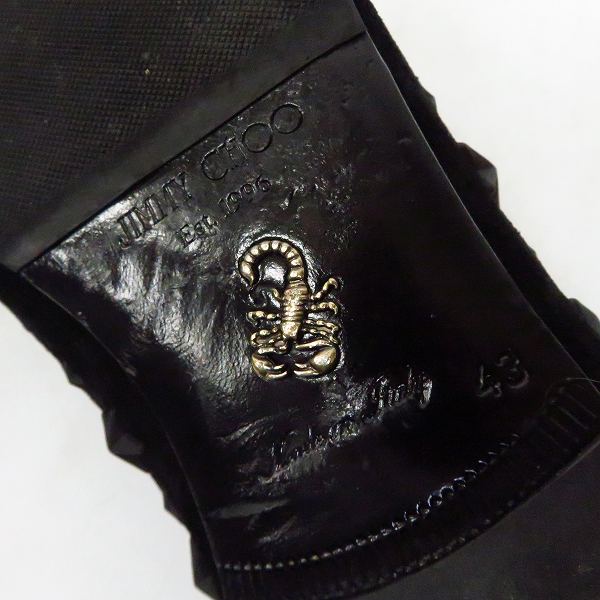 実際に弊社で買取させて頂いたJIMMY CHOO/ジミーチュウ スター スタッズ スリッポンシューズ/43の画像 5枚目