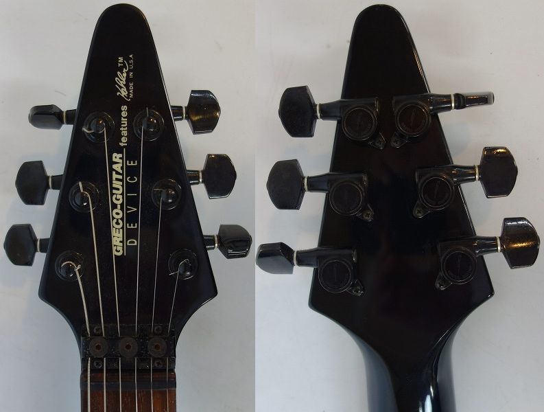 実際に弊社で買取させて頂いた★Greco/グレコ Device features フライングVタイプ Kahler bridge搭載の画像 2枚目