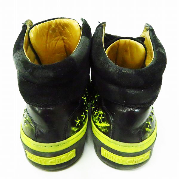 実際に弊社で買取させて頂いたJIMMY CHOO/ジミーチュウ スター 星柄 ハイカットスニーカー 43の画像 1枚目