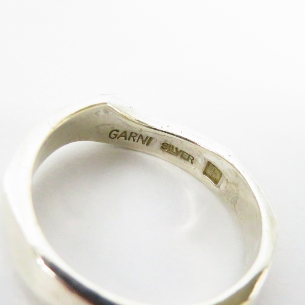 実際に弊社で買取させて頂いたGARNI/ガルニ クロッケリーシリーズ silver リング/21号の画像 3枚目